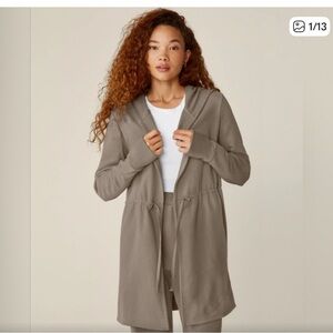 Beyond Yoga Taupe Hooded jacket